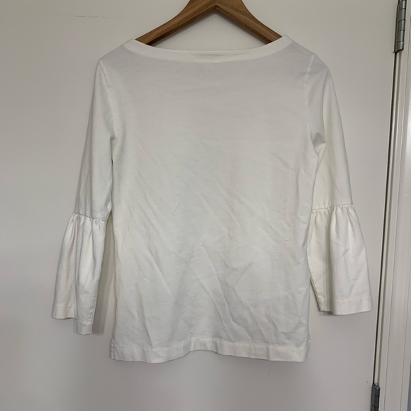 White peplum 3/4 sleeve top - Picture 2 of 2